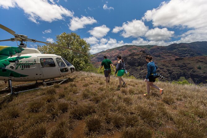 Kauai' Exclusive Helicopter Tour: Land & Explore Olokele Canyon - Nāpali Coast: cliffs best seen from above