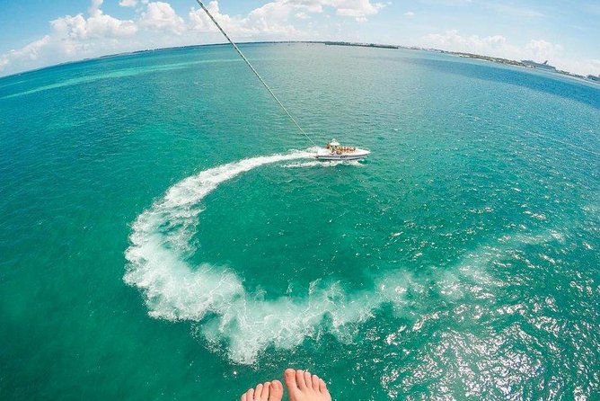 Key West Parasailing Adventure above Emerald Blue Waters - The smoothest part: takeoff and landing