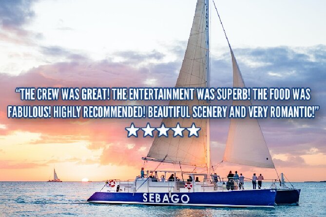 Key West Sunset Sail: Dolphin Watching, Wine, and Tapas - Crew service, music, and the mood onboard