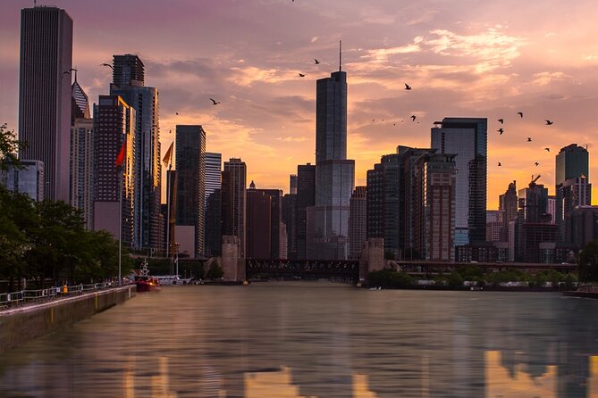 Lake Michigan Sunset Cruise in Chicago - Passing under the lock to Lake Michigan
