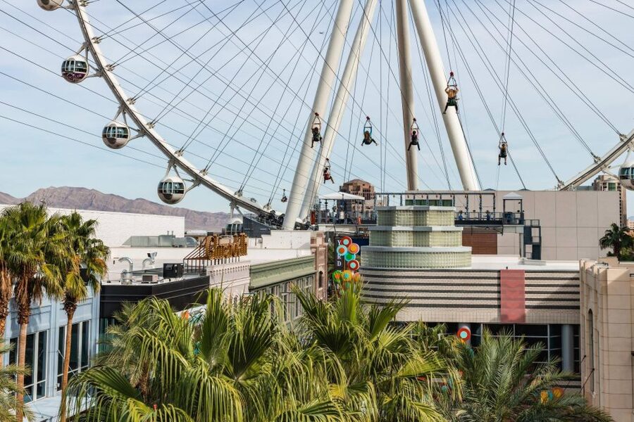 Las Vegas: FLY LINQ Zipline Ticket - How fast is 35 miles per hour?