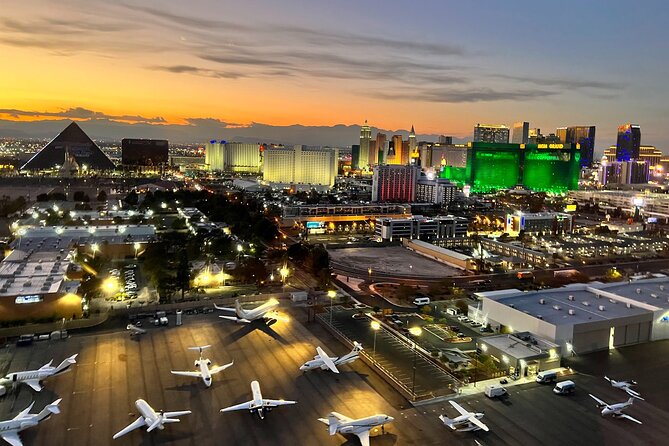 Las Vegas Helicopter Night Strip Flight Tour with Optional Dinner - Fremont Street, Bellagio, Luxor, and Allegiant Stadium