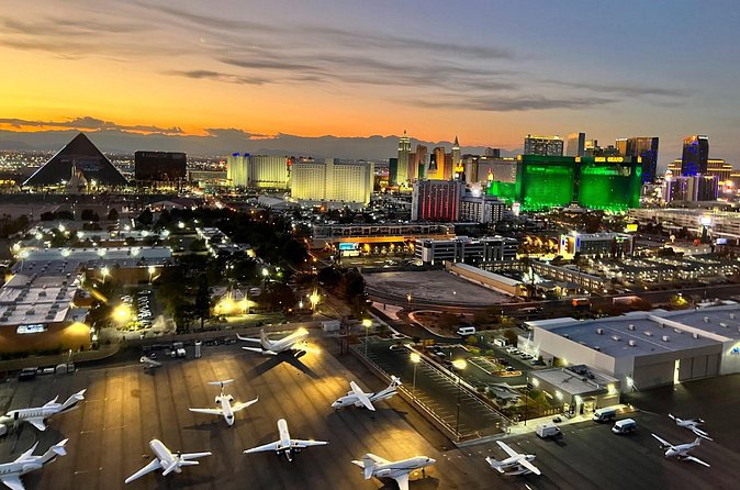 Las Vegas Helicopter Night Strip Flight Tour with Optional Dinner - Seat assignment, photos, and the view from the back row