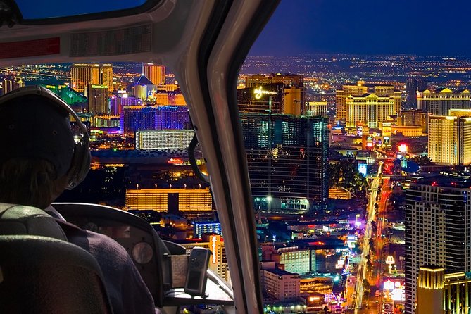 Las Vegas Helicopter Night Strip Flight Tour with Optional Dinner - The short flight over the Las Vegas Strip