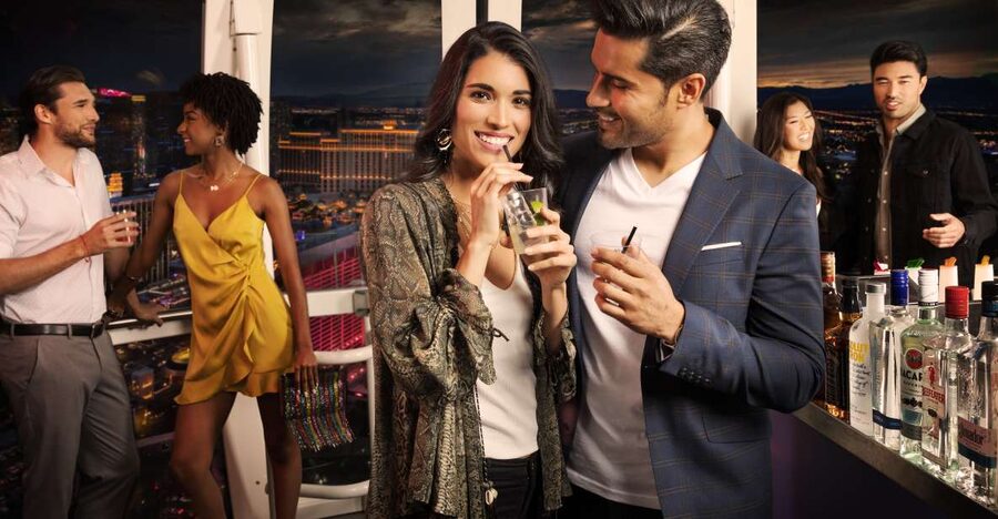 Las Vegas: High Roller Entry Ticket with In-Cabin Open Bar - The 550-foot view over the Strip