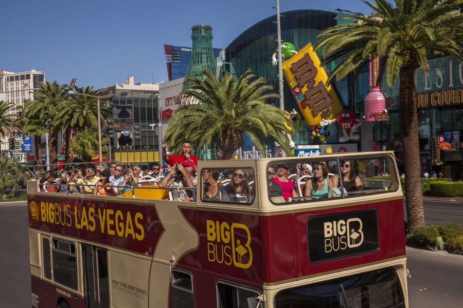 Las Vegas: Hop-on Hop-off Sightseeing Tour by Open-Top Bus - The Strip sights from the upper deck