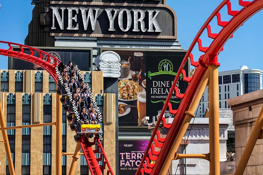 Las Vegas: New York-New York Hotel Big Apple Coaster Ride - What the ride itself feels like