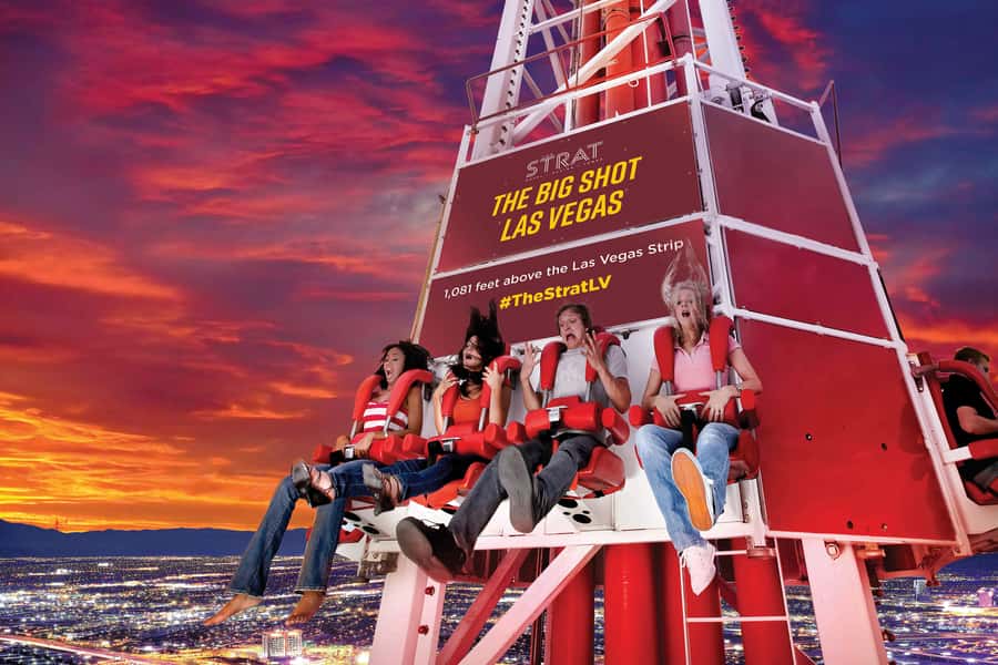 Las Vegas: STRAT Tower Observation Deck Ticket - The outdoor deck and the height factor
