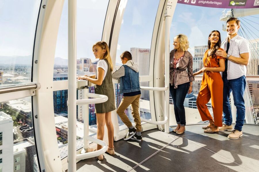 Las Vegas Strip: The High Roller at The LINQ Ticket - Inside one of the 28 air-conditioned cabins