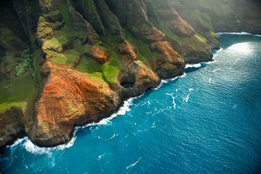 Lihue: Deluxe Waterfall Safari Helicopter Tour - Waimea Canyon from the air