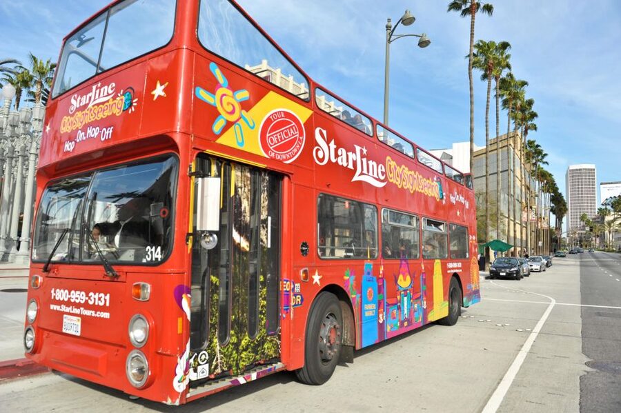 Los Angeles: Hop-On Hop-Off Bus Tour with Audio Guide - Downtown LA Purple Route: museums, food, and city architecture