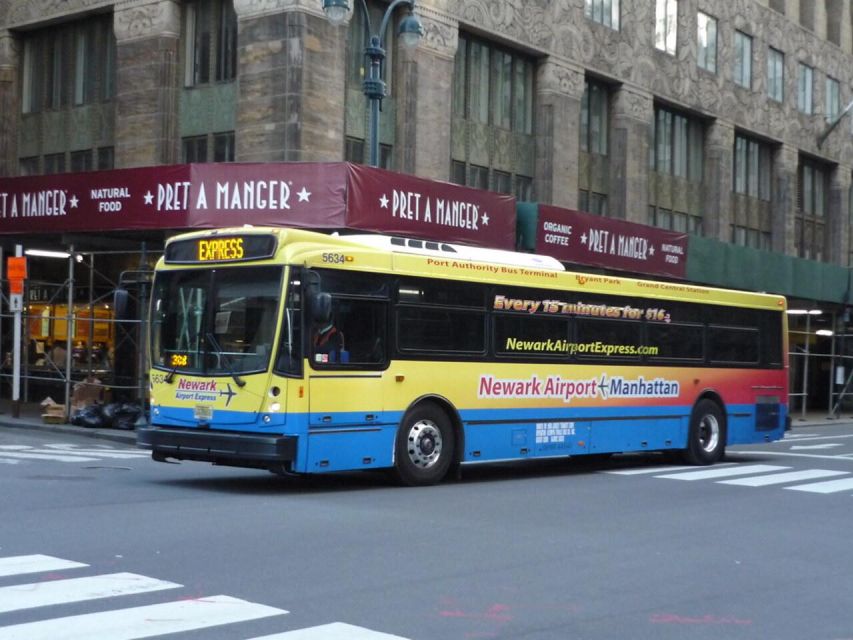 Manhattan: Bus Transfer from/to Newark Airport - Price, value, and what the $25 fare covers