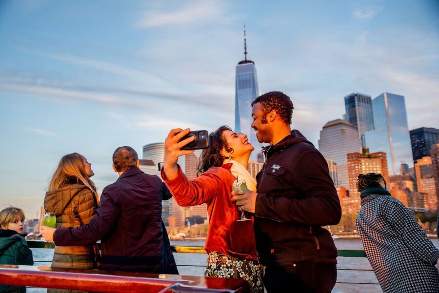 Manhattan: Statue and Skyline Cruise Aboard a Luxury Yacht - The indoor observatory earns its place