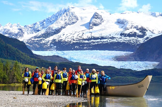 Mendenhall Glacier Ice Adventure Tour - Paddling across Mendenhall Lake