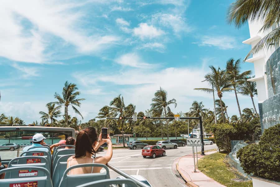 Miami: Hop-on Hop-off Open-top Bus Tour and Optional Cruise - The night tour changes the mood