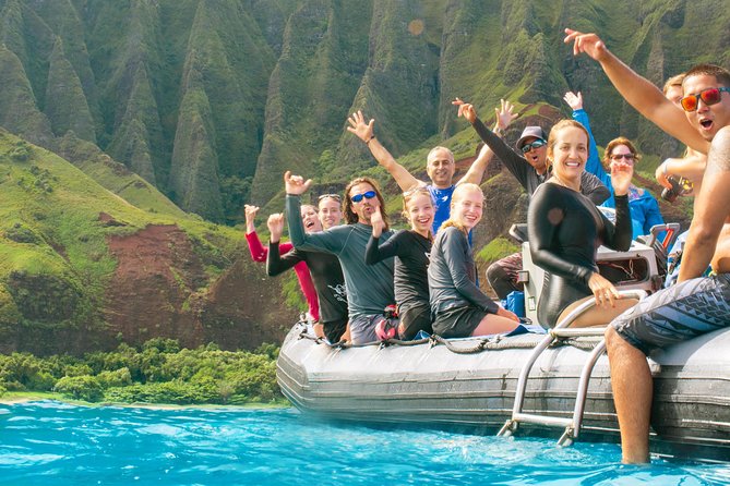 Na Pali Coast Half-Day Raft and Snorkel Adventure - Wildlife sightings depend on the day