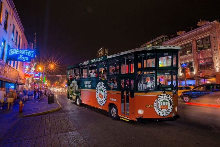 Nashville: Music City Nighttime Trolley Tour - Music Row and the recording side of Nashville