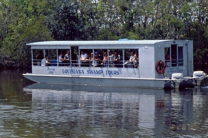 New Orleans Swamp Tour Boat Adventure - Boarding the Covered Boat in Marrero