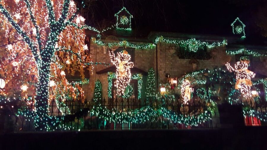 New York City: Dyker Heights Christmas Lights Tour - DUMBO and the Brooklyn Bridge views