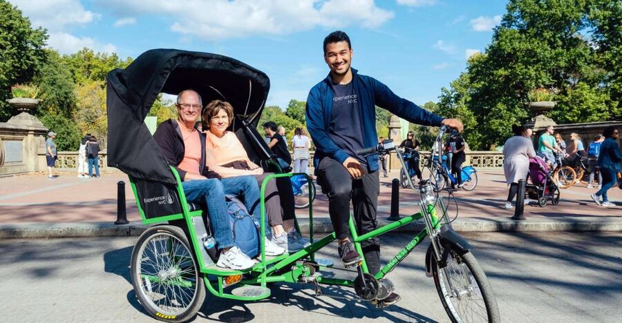 New York City: Private Central Park Pedicab Tour - From Wollman Rink to Gapstow Bridge