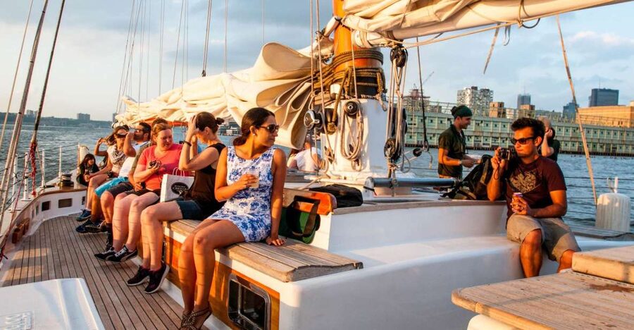 New York City: Sunset Sail Aboard a Schooner - One drink, good service, and a polished mood