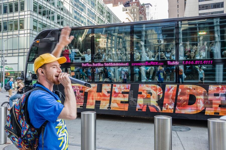 New York City: The Ride Interactive Bus Tour - Comedy, trivia, and audience participation