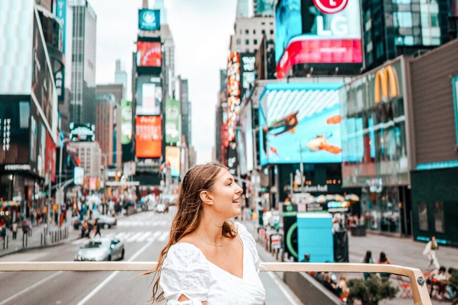 New York: Hop-on Hop-off Sightseeing Tour by Open-top Bus - Taking the Uptown Loop toward museums and Midtown