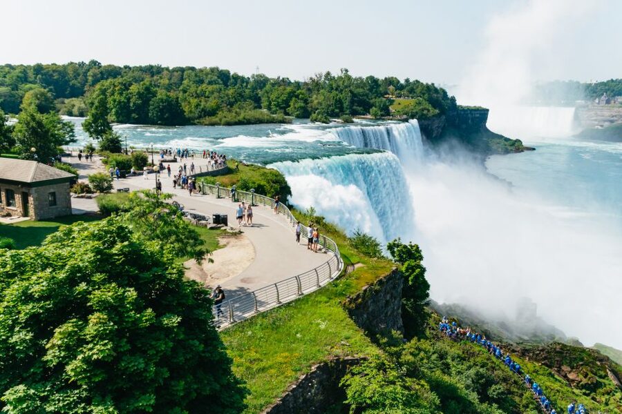 Niagara Falls: Cave of the Winds, Boat Ride, & Trolley Tour - The trolley around Niagara Falls State Park