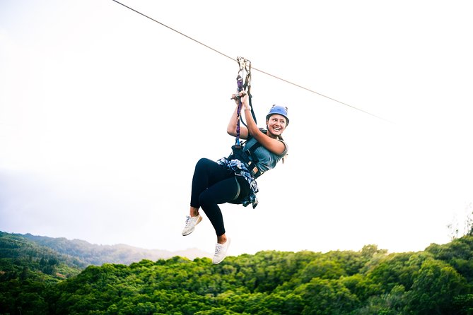 Oahu's North Shore: 8-Line Zipline Adventure - Eight ziplines, with a gentle start