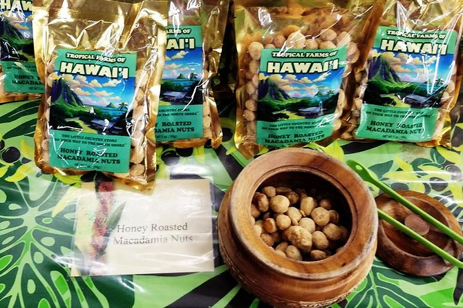Oahu's Ultimate Tour: Dole, Turtle Snorkel, Pali Lookout & More - Macadamia nuts, Kahuku food, and North Shore scenery