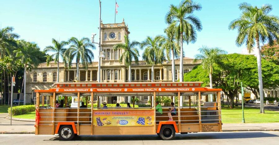 Oahu: Waikiki Trolley Hop-on Hop-off All-Line Pass - How the four-line pass works in real life