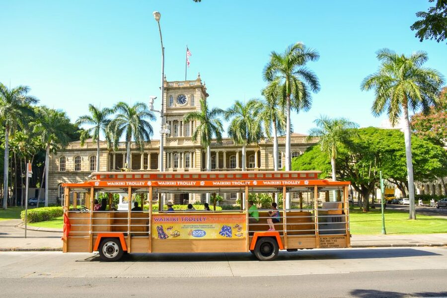 Oahu: Waikiki Trolley Hop-on Hop-off All-Line Pass - Blue Line: the long coastal ride toward Sea Life Park