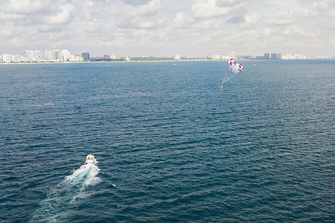 Ocean Parasailing Adventure In Fort Lauderdale, FL - Flying above Fort Lauderdale Beach