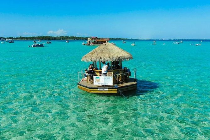 Original Cruisin' Tikis 3hr Crab Island Sandbar Adventure - Arriving at the shallow water of Crab Island