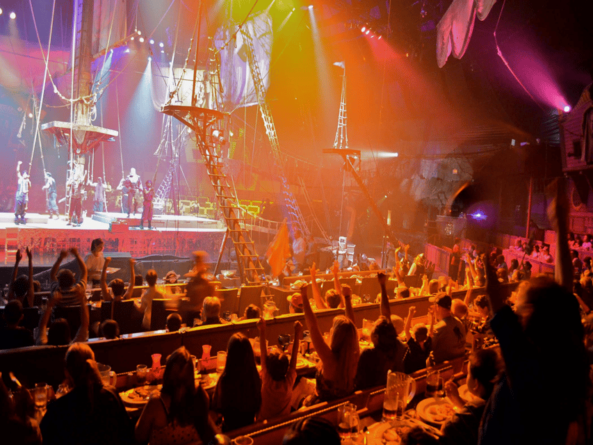 Orlando: Pirates Adventure Dinner Show with Drinks - Captain Sebastian, Benjamin Blue, and Princess Anita take the stage