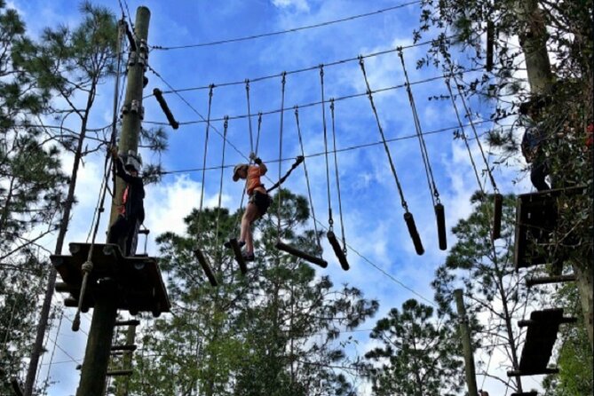 Orlando Tree Trek Adventure Park - Arrival, harness, and the practice course