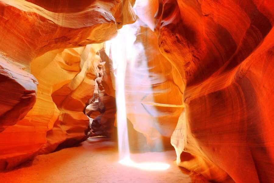 Page: Upper Antelope Canyon Prime Time Entry & Navajo Guide. - Prime time, regular admission, and the light