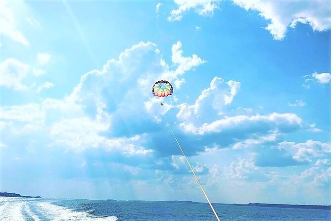 Parasailing Adventure at the Hilton Head Island - A smooth boat launch, with a choice about water