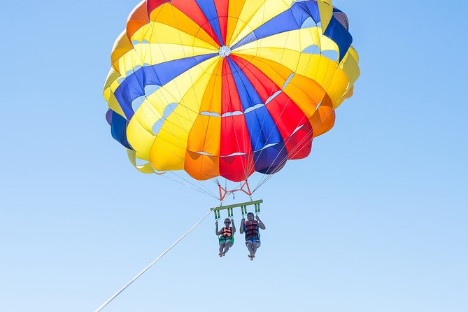 Parasailing Adventure in South Padre Island - The optional toe dip