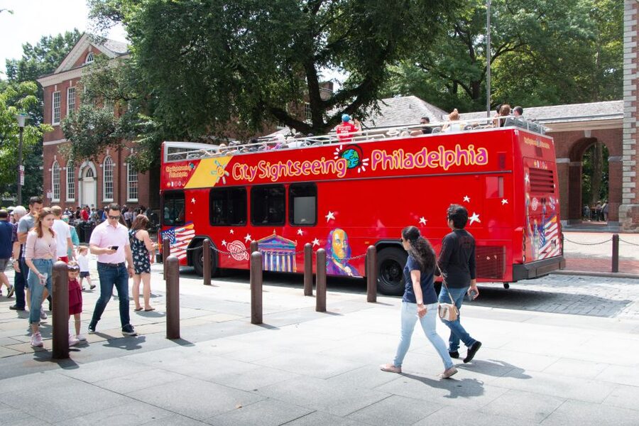 Philadelphia: Double-Decker Hop-on Hop-off Sightseeing Tour - Market food, Chinatown, and City Hall
