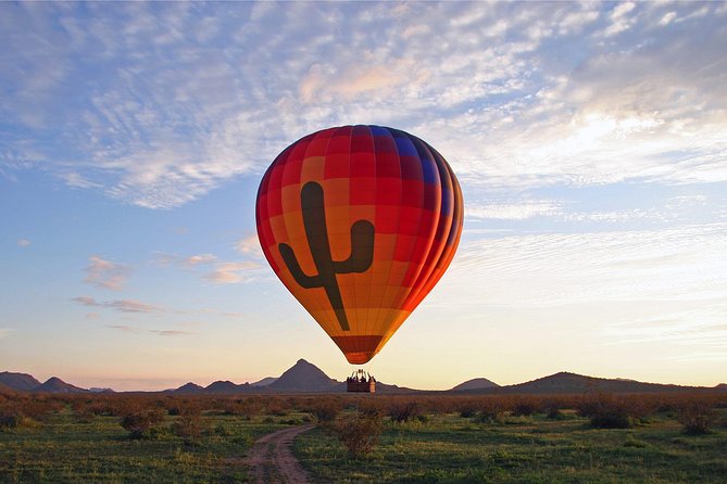 Phoenix Morning Hot Air Balloon Ride with Bubbly + Breakfast - The Sonoran Desert from above