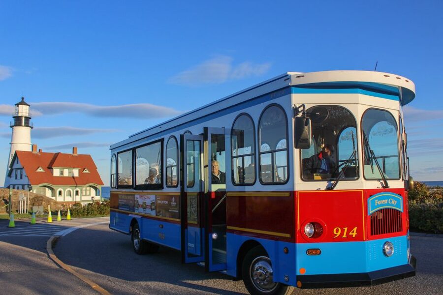 Portland: Trolley City Tour with Portland Head Light Stop - Downtown landmarks, historic homes, and the Arts District