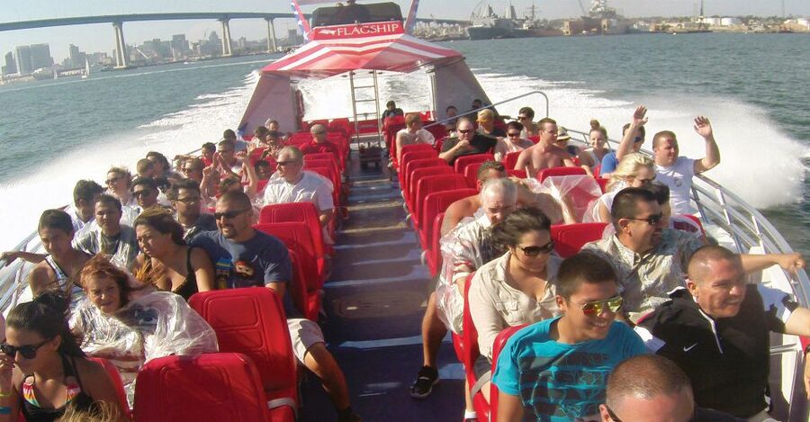 San Diego: Patriot Jet Boat Thrill Ride - San Diego Bay sights between the spins