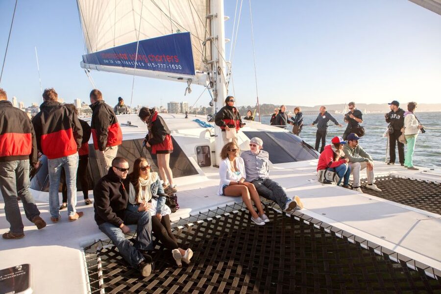 San Francisco Bay Sunset Cruise by Luxury Catamaran - What the boat setup means for comfort