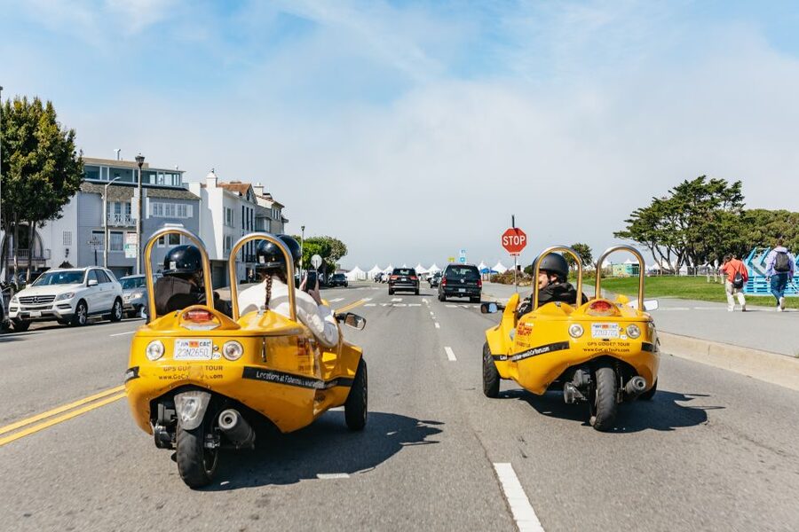 San Francisco: Golden Gate Bridge and Lombard GoCar Tour - Presidio roads and the Palace of Fine Arts