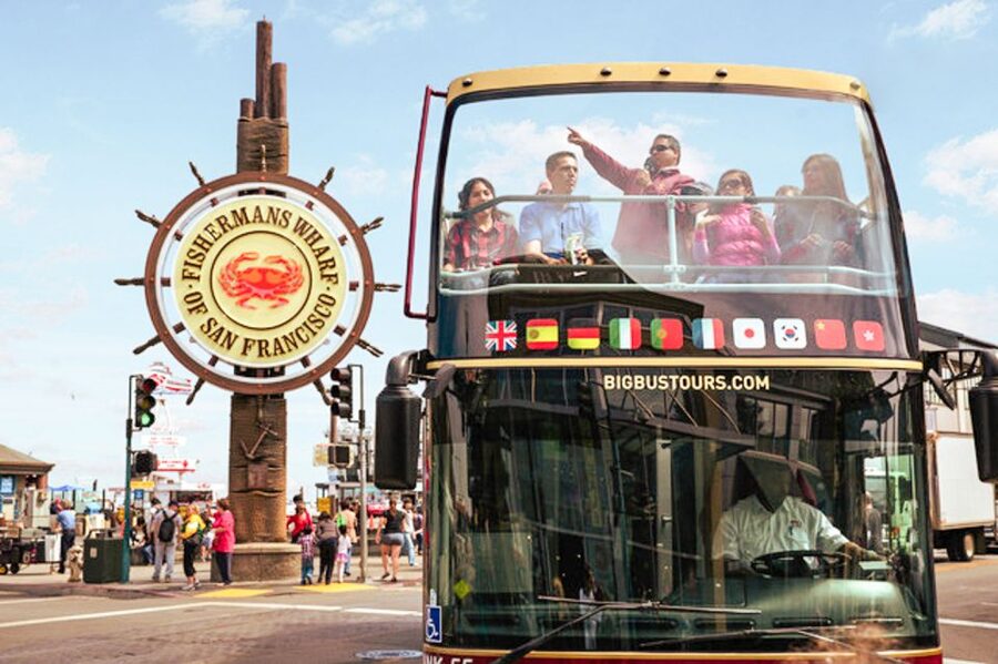 San Francisco: Hop-On Hop-Off Sightseeing Tour with 17 Stops - Fisherman’s Wharf and the waterfront start