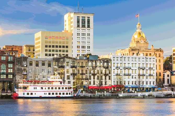 Savannah Land & Sea Combo: City Sightseeing Trolley Tour with Riverboat Cruise - The riverboat changes the subject from mansions to commerce