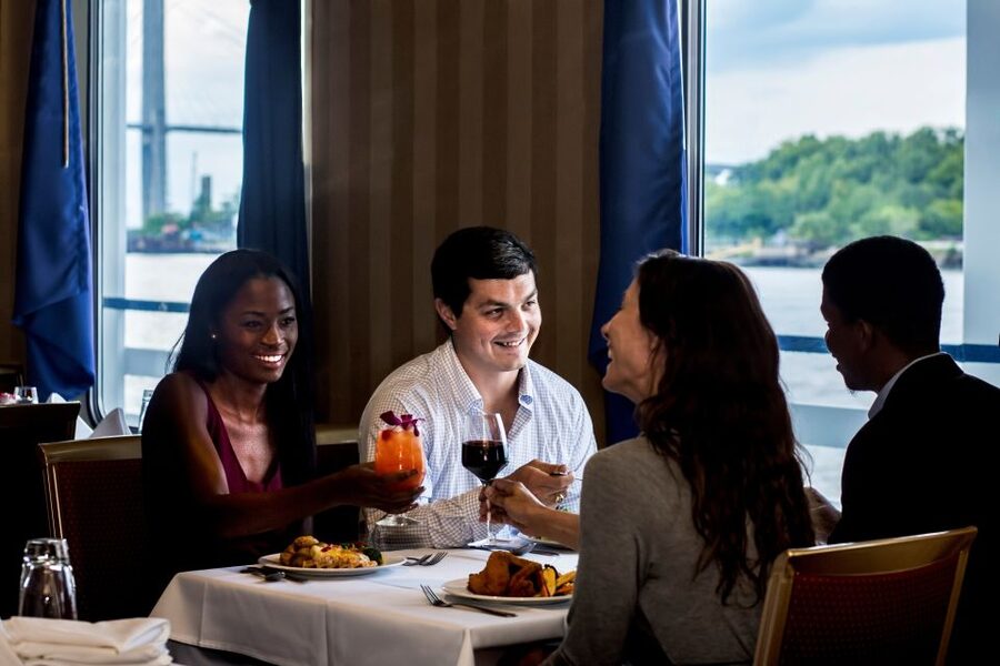 Savannah: Sightseeing Lunch Cruise - The route to Old Fort Jackson