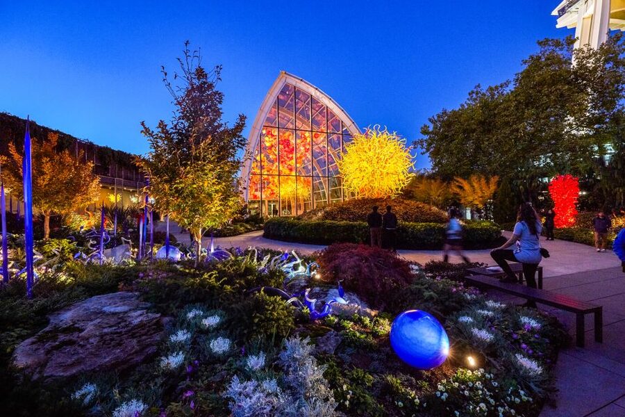 Seattle: Chihuly Garden and Glass Entry Ticket - The Glasshouse and its 100-foot centerpiece