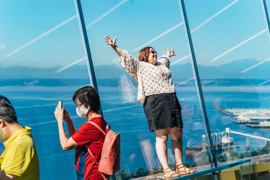 Seattle: Space Needle & Chihuly Garden and Glass Ticket - The Loupe and the open-air deck